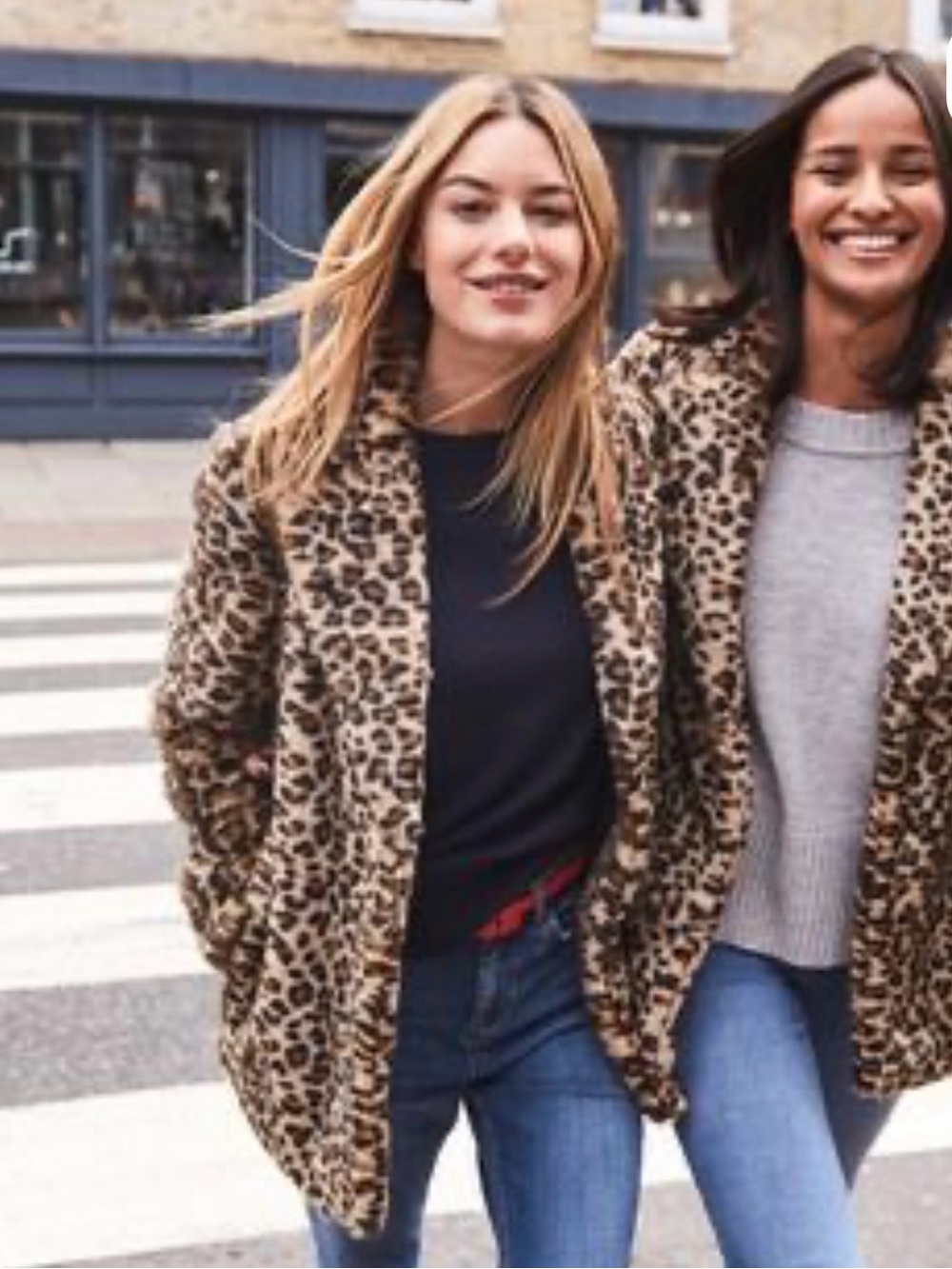 NWOT Boden Faux Fur Jacket, Size 4